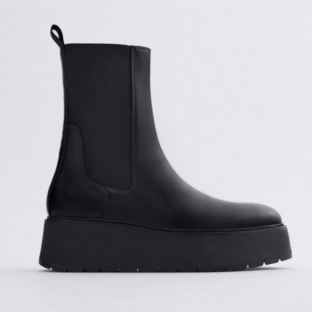 Zara platform boots